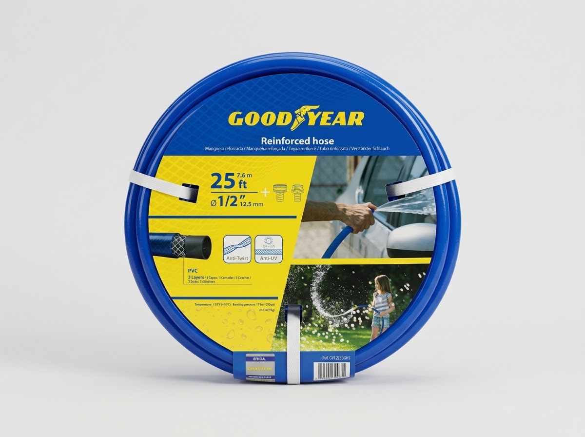 Manguera Reforzada Goodyear 1/2 x 25 ft (7.6m)